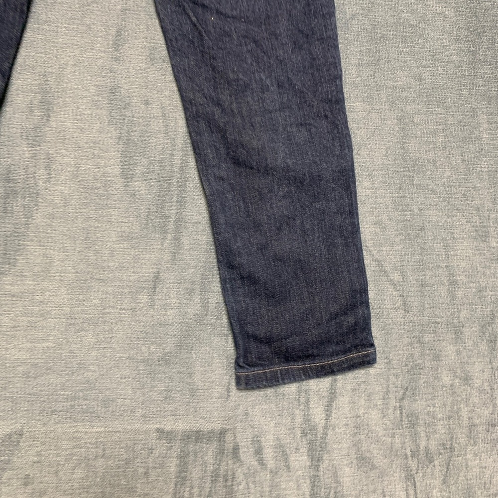 7 For All Mankind Roxanne Jeans Womens 27 Blue Denim Stretch 5 Pocket Straight - Picture 6 of 16